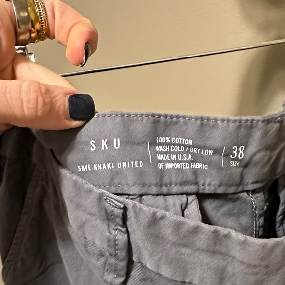 Save Khaki United Other - Save Khaki United Gray Chinos for Men